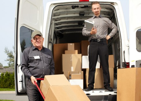 Removal team helping with a house move in Southwark