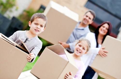 Careful loading of furniture into a moving van in Southwark