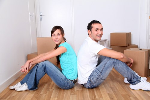 Local Southwark removals team handling boxes and furniture safely