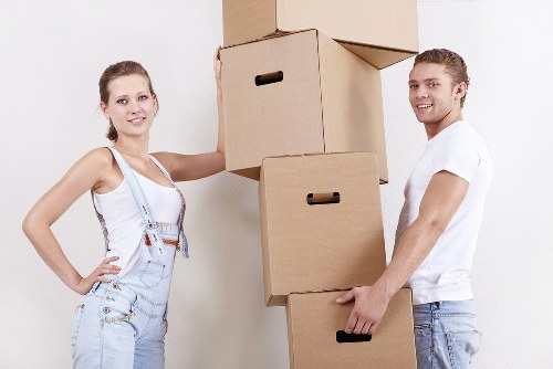 Local removals crew loading household belongings in Southwark